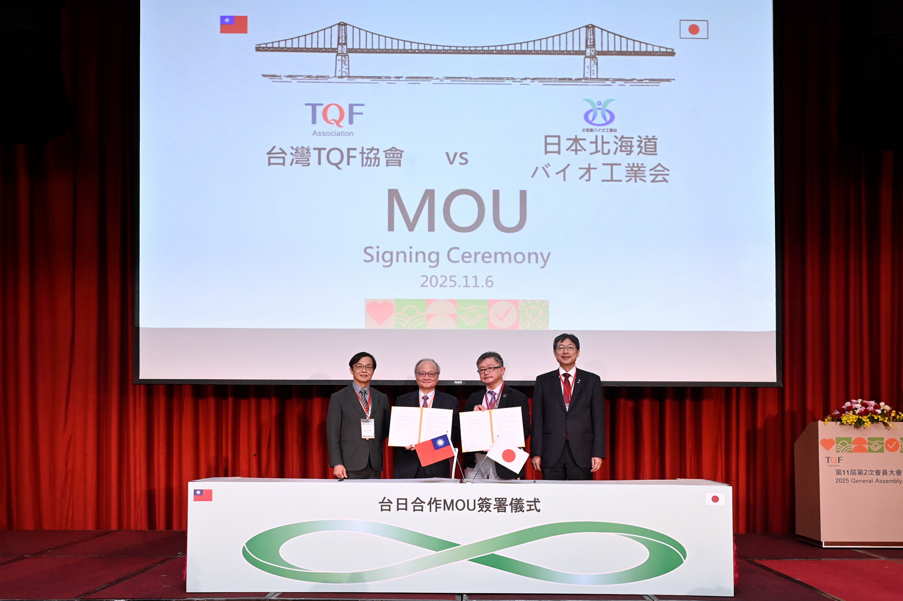  TQF協會與北海道生技工業會（HABB）簽署MOU